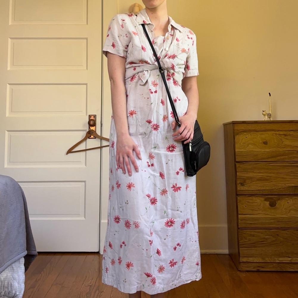 Linen dress set